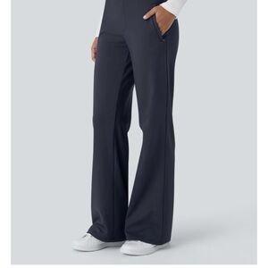 HALARA Flex Day Stretch Mid Rise Side Zipper Pocket Work Flare Pant -Small Tall